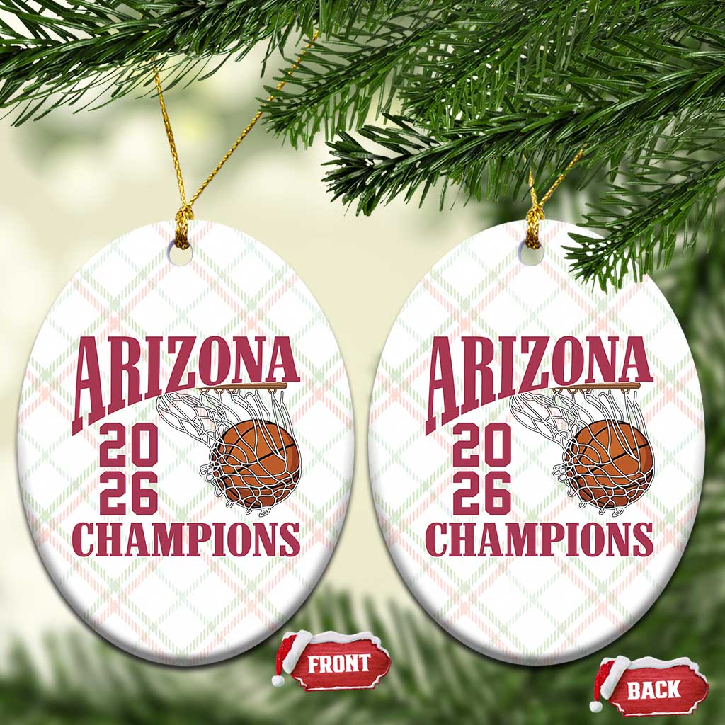 Arizona Champions Ceramic Ornament Gift For Basketball Fan