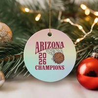 Arizona Champions Ceramic Ornament Gift For Basketball Fan