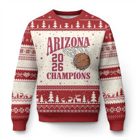 Arizona Champions Ugly Christmas Sweater Gift For Basketball Fan