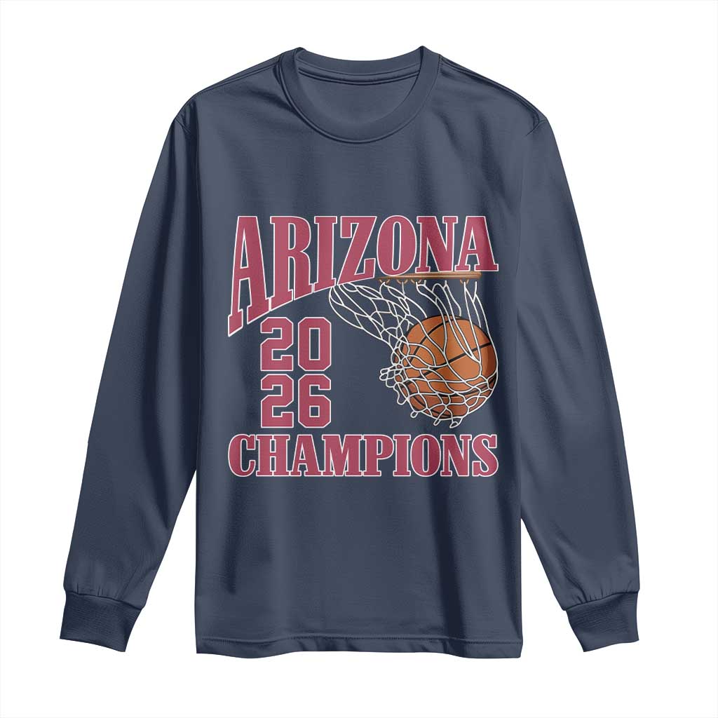 Arizona Champions Long Sleeve Shirt Gift For Basketball Fan