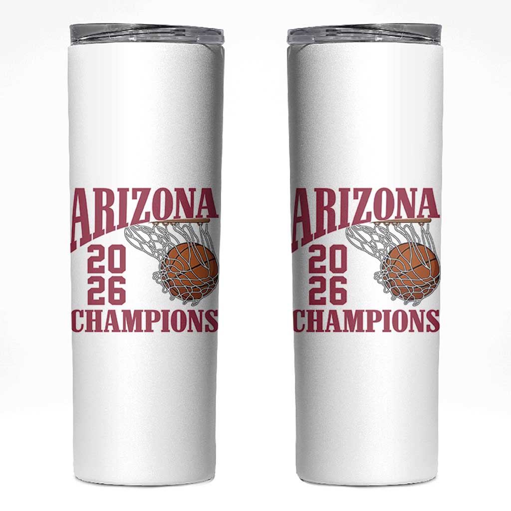 Arizona Champions Skinny Tumbler Gift For Basketball Fan