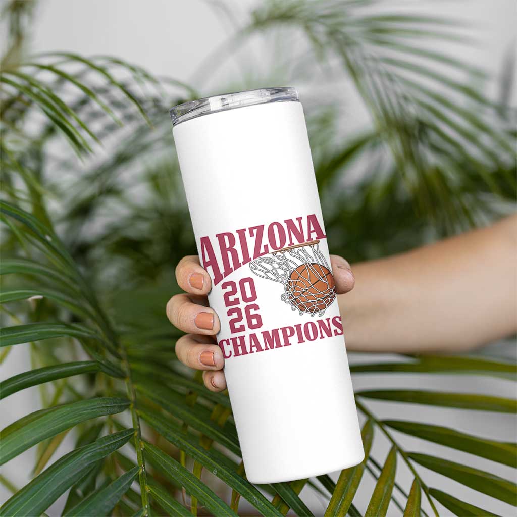 Arizona Champions Skinny Tumbler Gift For Basketball Fan