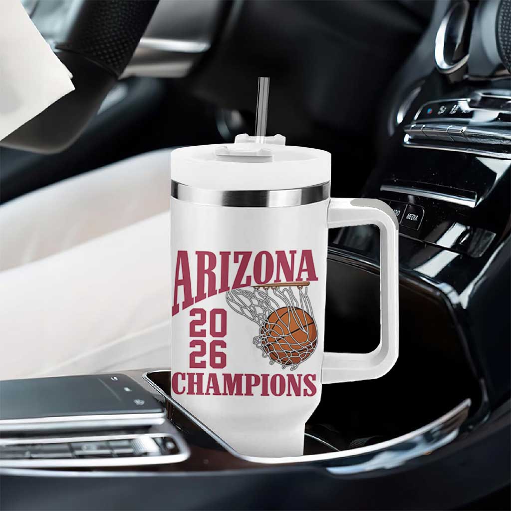 Arizona Champions Tumbler With Handle Gift For Basketball Fan