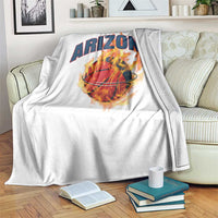Arizona State Pride Throw Blanket Flaming Basketball Coach Gift