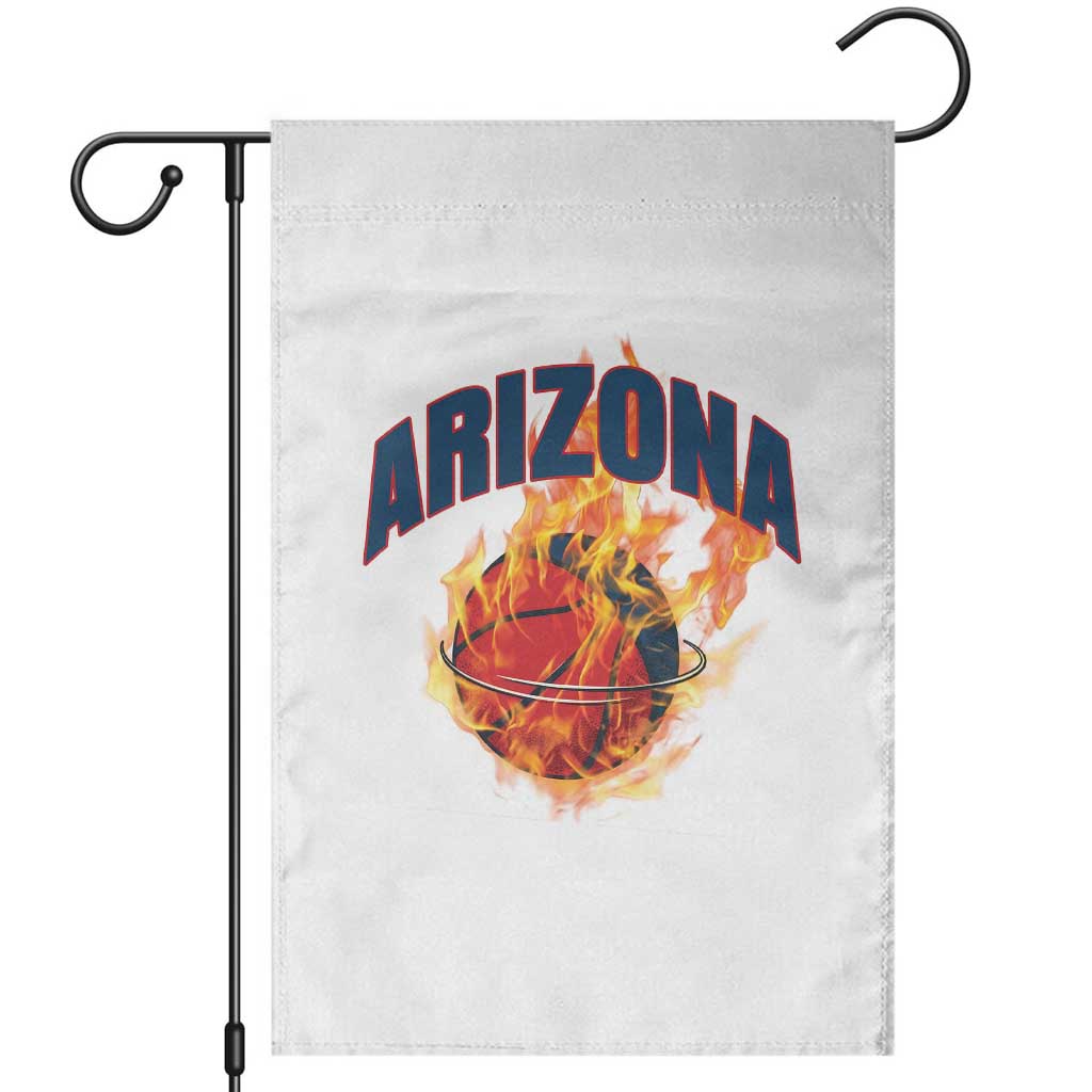 Arizona State Pride Garden Flag Flaming Basketball Coach Gift