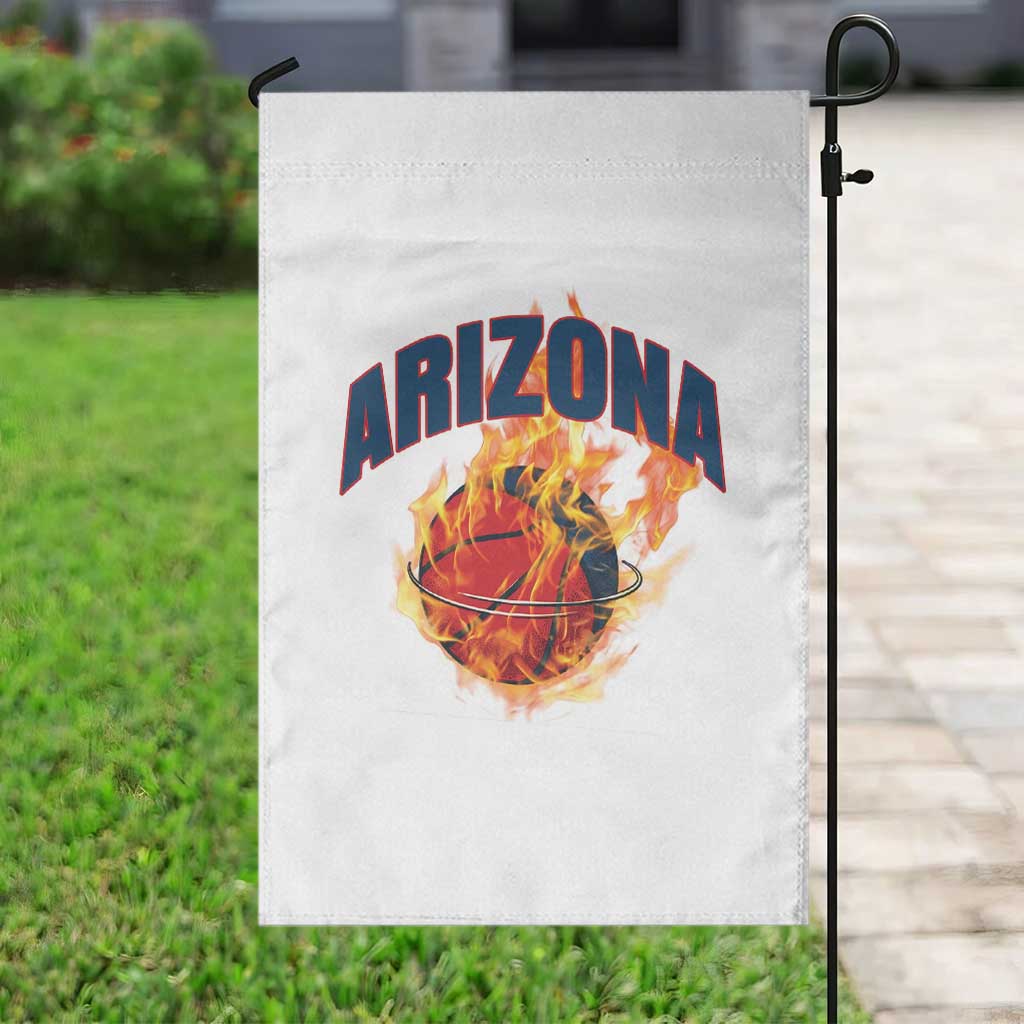 Arizona State Pride Garden Flag Flaming Basketball Coach Gift