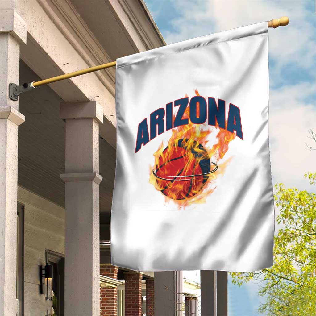 Arizona State Pride Garden Flag Flaming Basketball Coach Gift