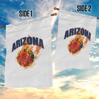 Arizona State Pride Garden Flag Flaming Basketball Coach Gift