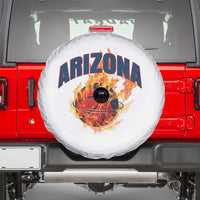 Arizona State Pride Spare Tire Cover Flaming Basketball Coach Gift