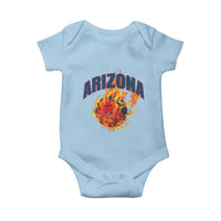 Arizona State Pride Baby Onesie Flaming Basketball Coach Gift