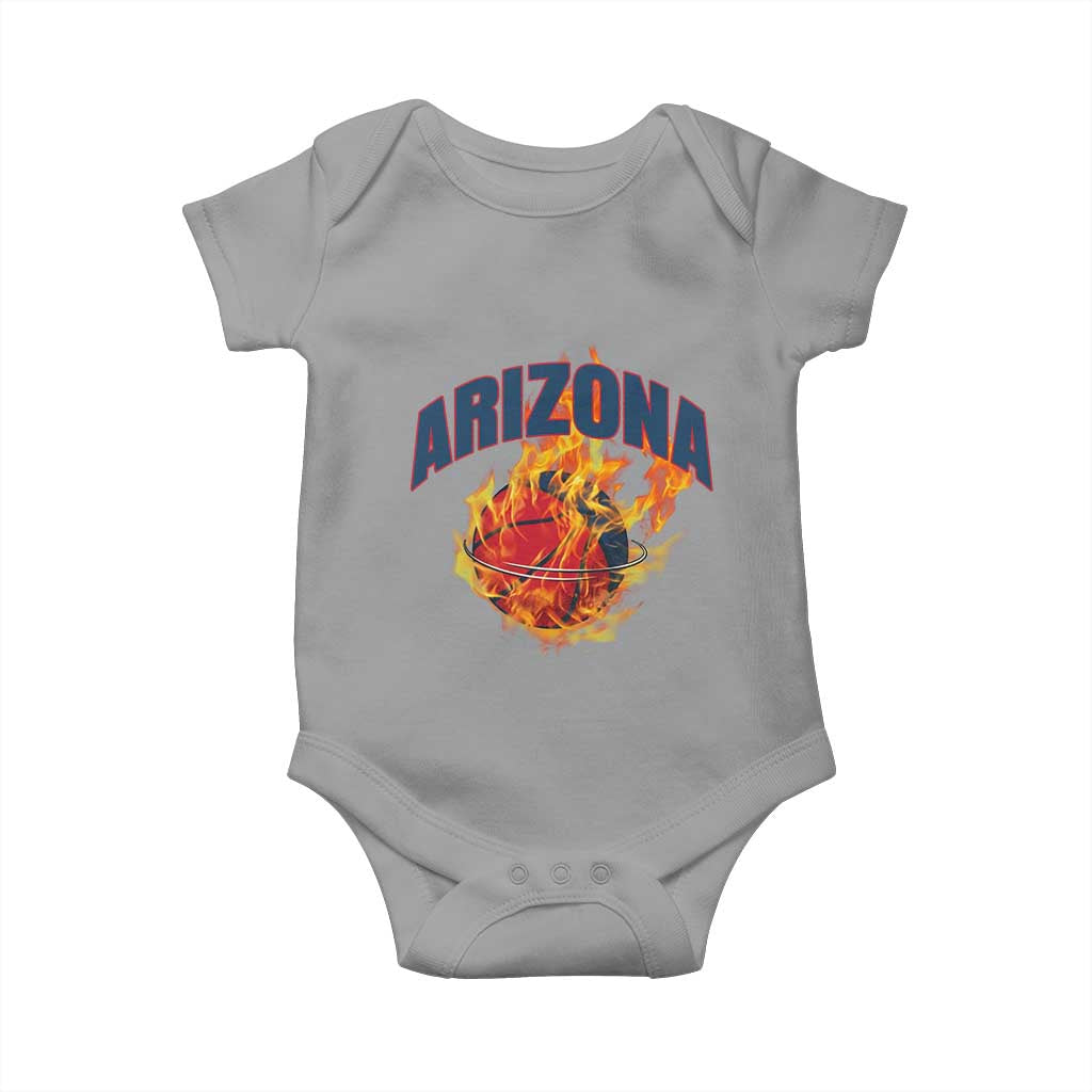 Arizona State Pride Baby Onesie Flaming Basketball Coach Gift