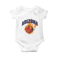 Arizona State Pride Baby Onesie Flaming Basketball Coach Gift