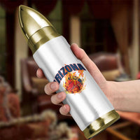 Arizona State Pride Bullet Tumbler Flaming Basketball Coach Gift