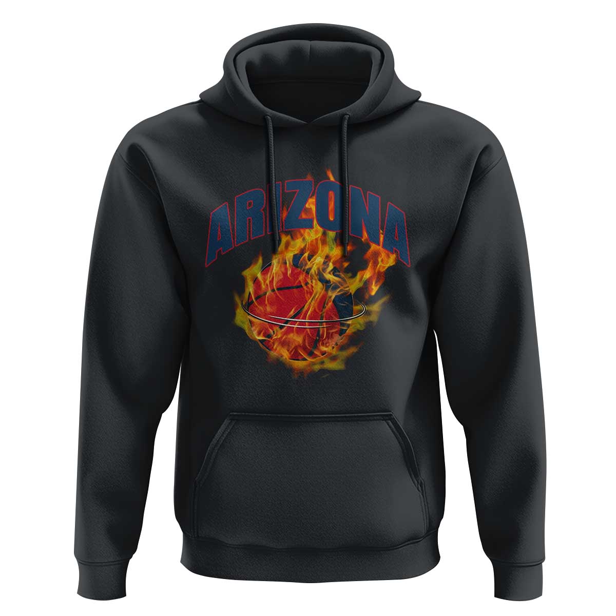 Arizona State Pride Hoodie Flaming Basketball Coach Gift
