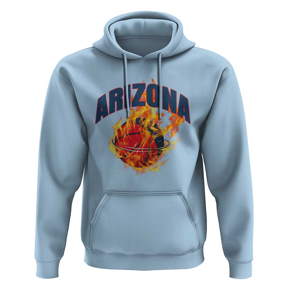 Arizona State Pride Hoodie Flaming Basketball Coach Gift