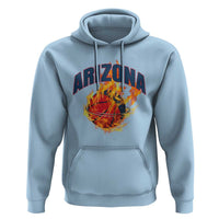 Arizona State Pride Hoodie Flaming Basketball Coach Gift