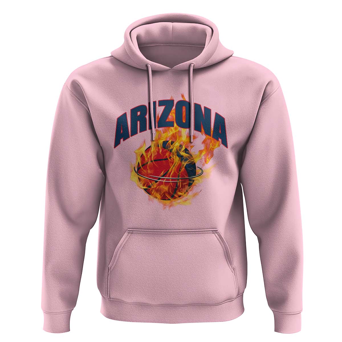 Arizona State Pride Hoodie Flaming Basketball Coach Gift