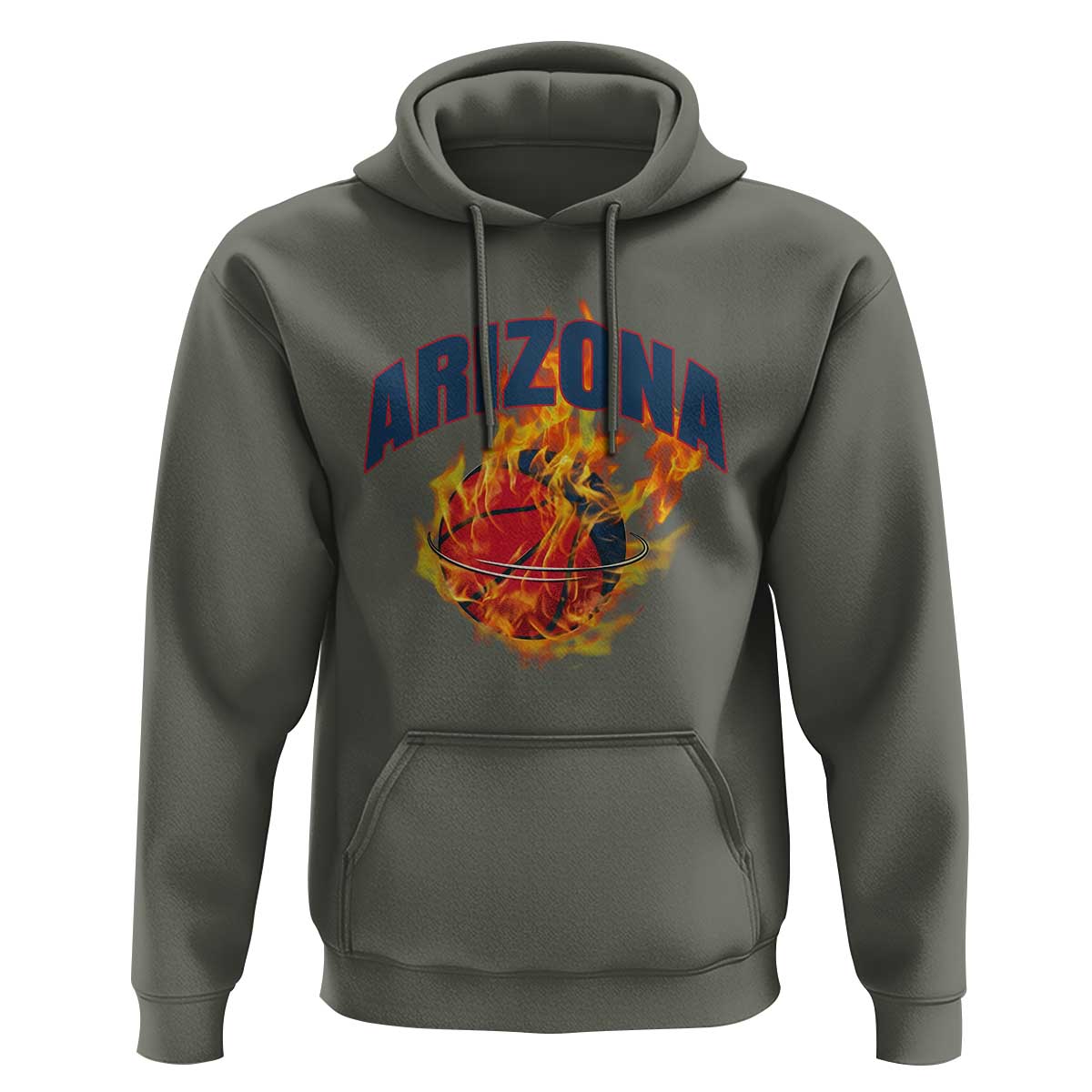 Arizona State Pride Hoodie Flaming Basketball Coach Gift