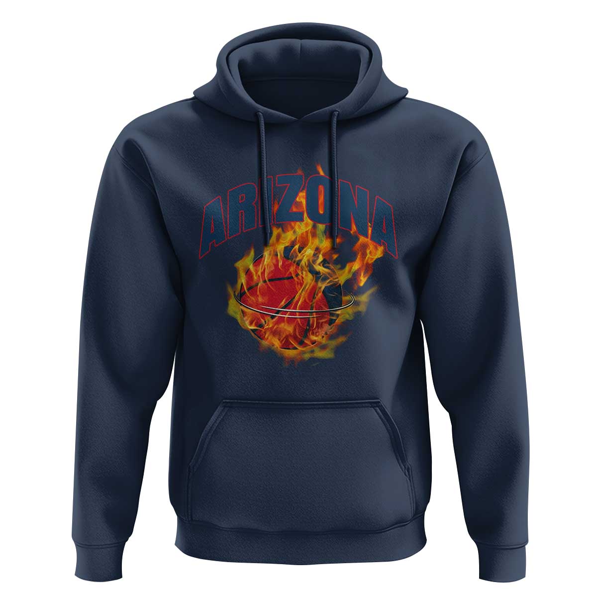 Arizona State Pride Hoodie Flaming Basketball Coach Gift