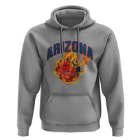 Arizona State Pride Hoodie Flaming Basketball Coach Gift