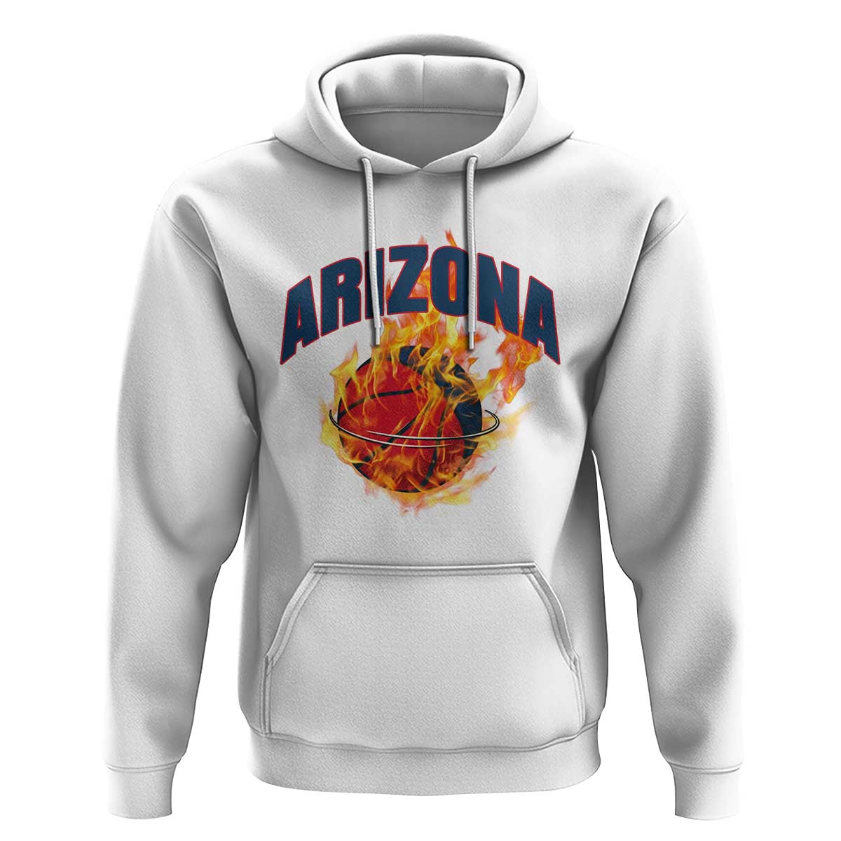 Arizona State Pride Hoodie Flaming Basketball Coach Gift
