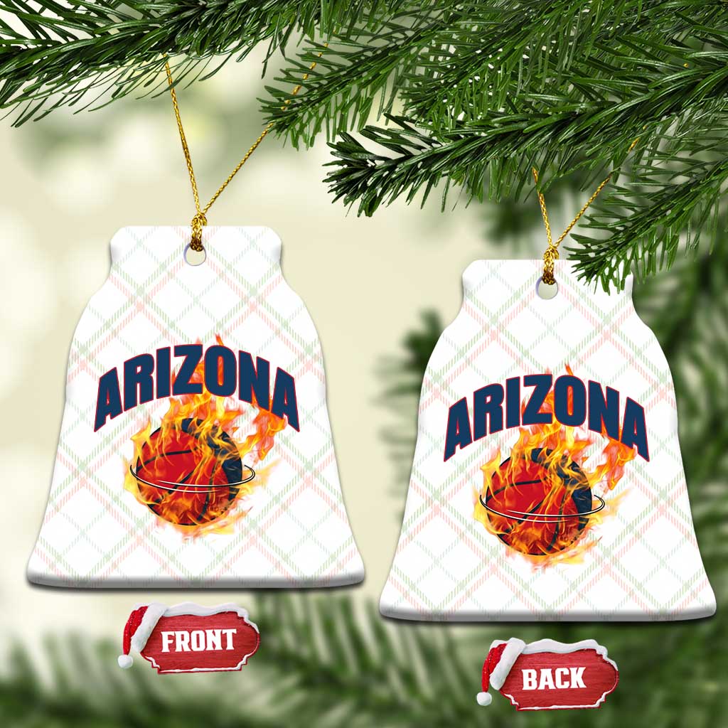 Arizona State Pride Ceramic Ornament Flaming Basketball Coach Gift