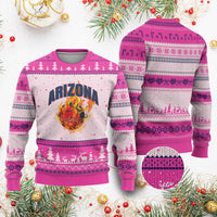 Arizona State Pride Ugly Christmas Sweater Flaming Basketball Coach Gift