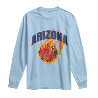 Arizona State Pride Long Sleeve Shirt Flaming Basketball Coach Gift