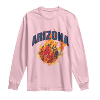 Arizona State Pride Long Sleeve Shirt Flaming Basketball Coach Gift