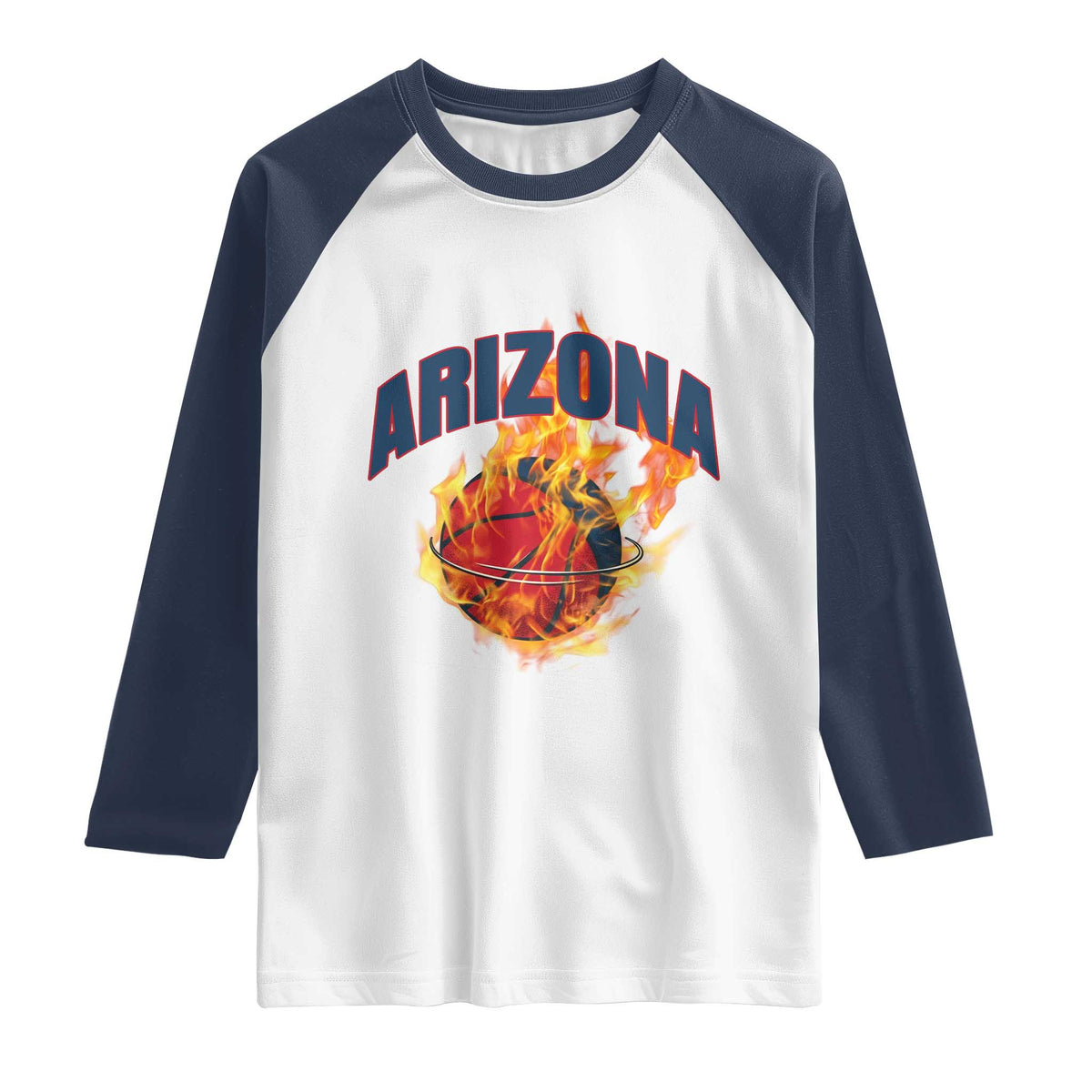 Arizona State Pride Raglan Shirt Flaming Basketball Coach Gift