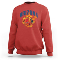 Arizona State Pride Sweatshirt Flaming Basketball Coach Gift