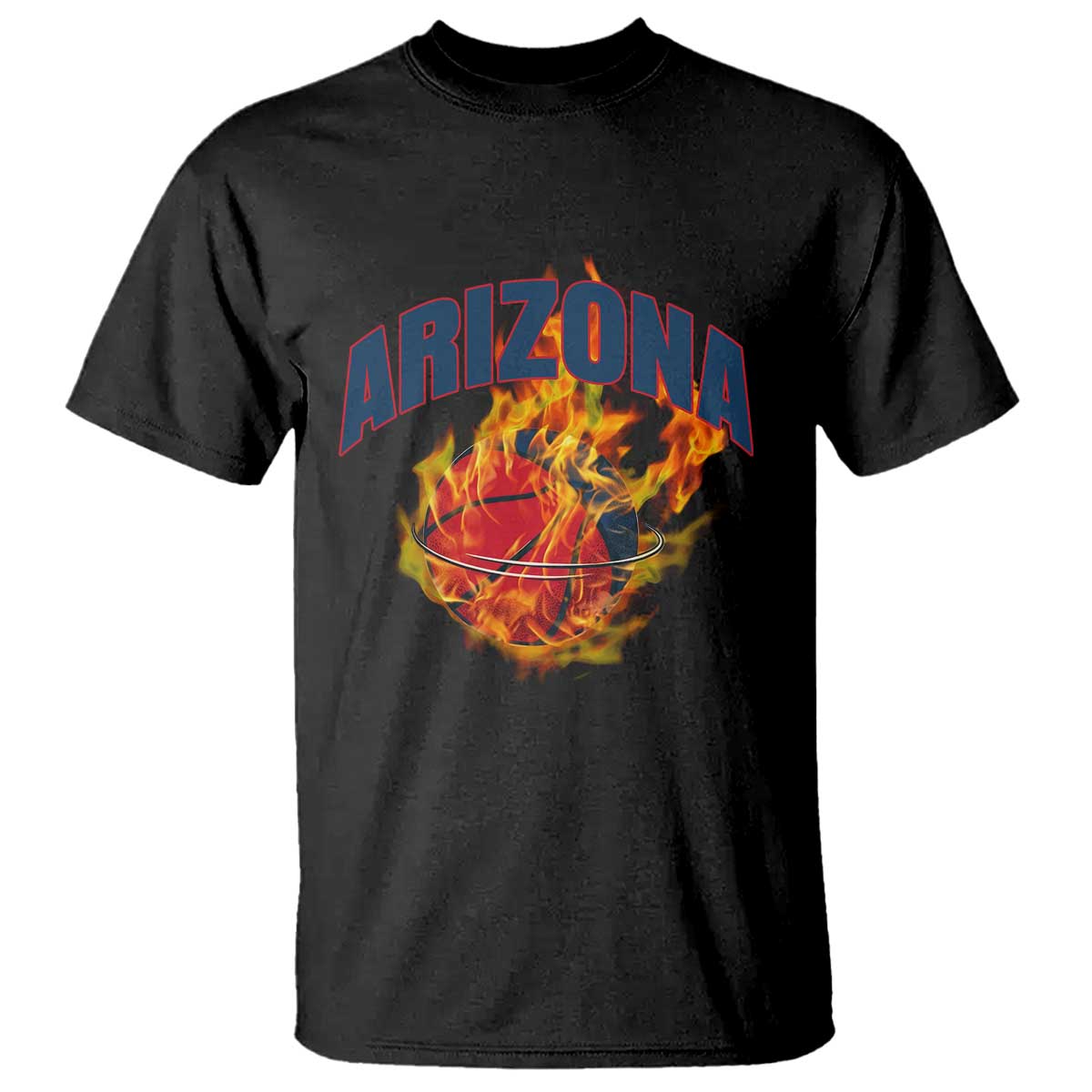 Arizona State Pride T Shirt Flaming Basketball Coach Gift