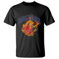 Arizona State Pride T Shirt Flaming Basketball Coach Gift