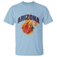 Arizona State Pride T Shirt Flaming Basketball Coach Gift