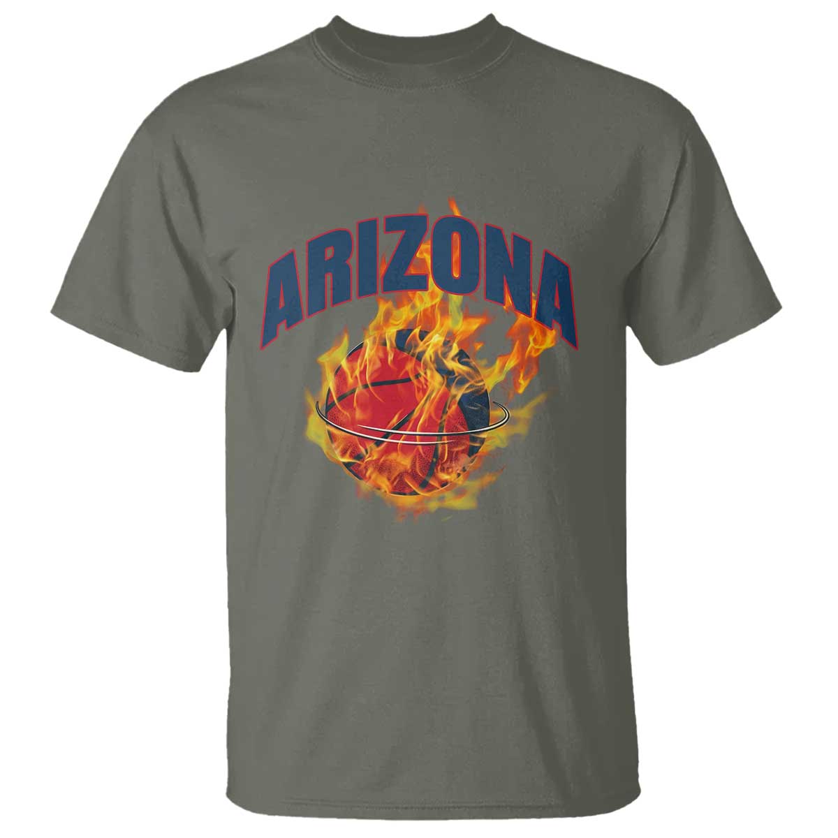 Arizona State Pride T Shirt Flaming Basketball Coach Gift