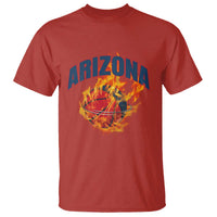 Arizona State Pride T Shirt Flaming Basketball Coach Gift