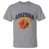 Arizona State Pride T Shirt Flaming Basketball Coach Gift