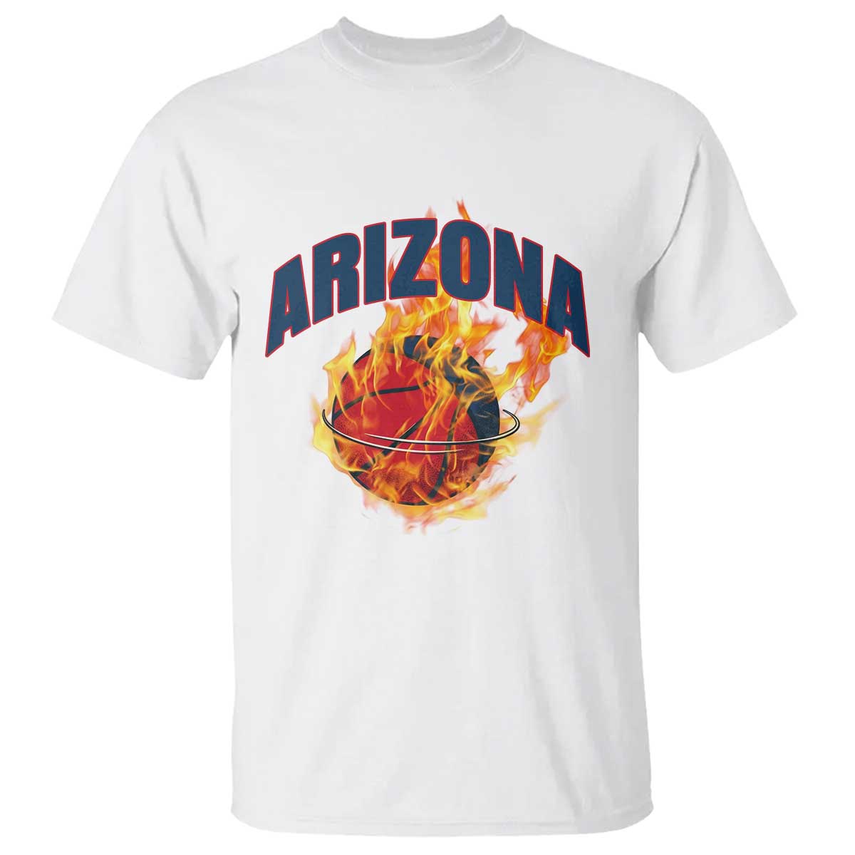 Arizona State Pride T Shirt Flaming Basketball Coach Gift