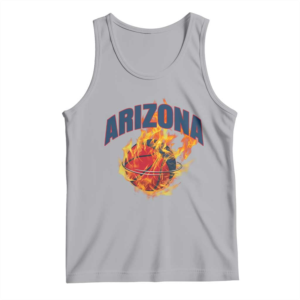 Arizona State Pride Tank Top Flaming Basketball Coach Gift