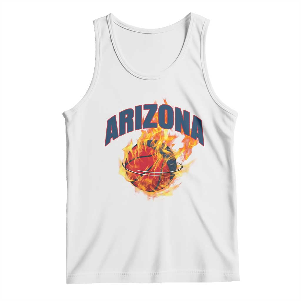 Arizona State Pride Tank Top Flaming Basketball Coach Gift
