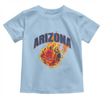 Arizona State Pride Toddler T Shirt Flaming Basketball Coach Gift