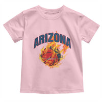 Arizona State Pride Toddler T Shirt Flaming Basketball Coach Gift