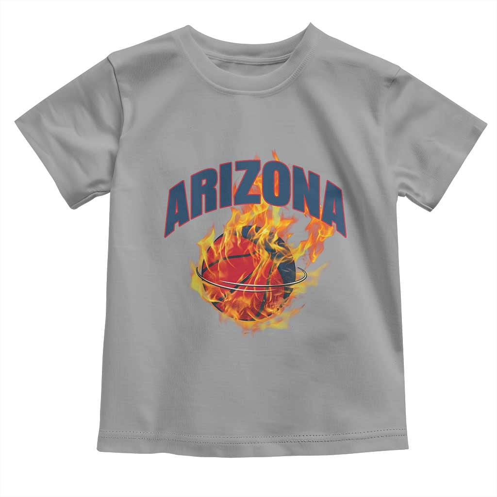 Arizona State Pride Toddler T Shirt Flaming Basketball Coach Gift