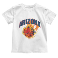 Arizona State Pride Toddler T Shirt Flaming Basketball Coach Gift