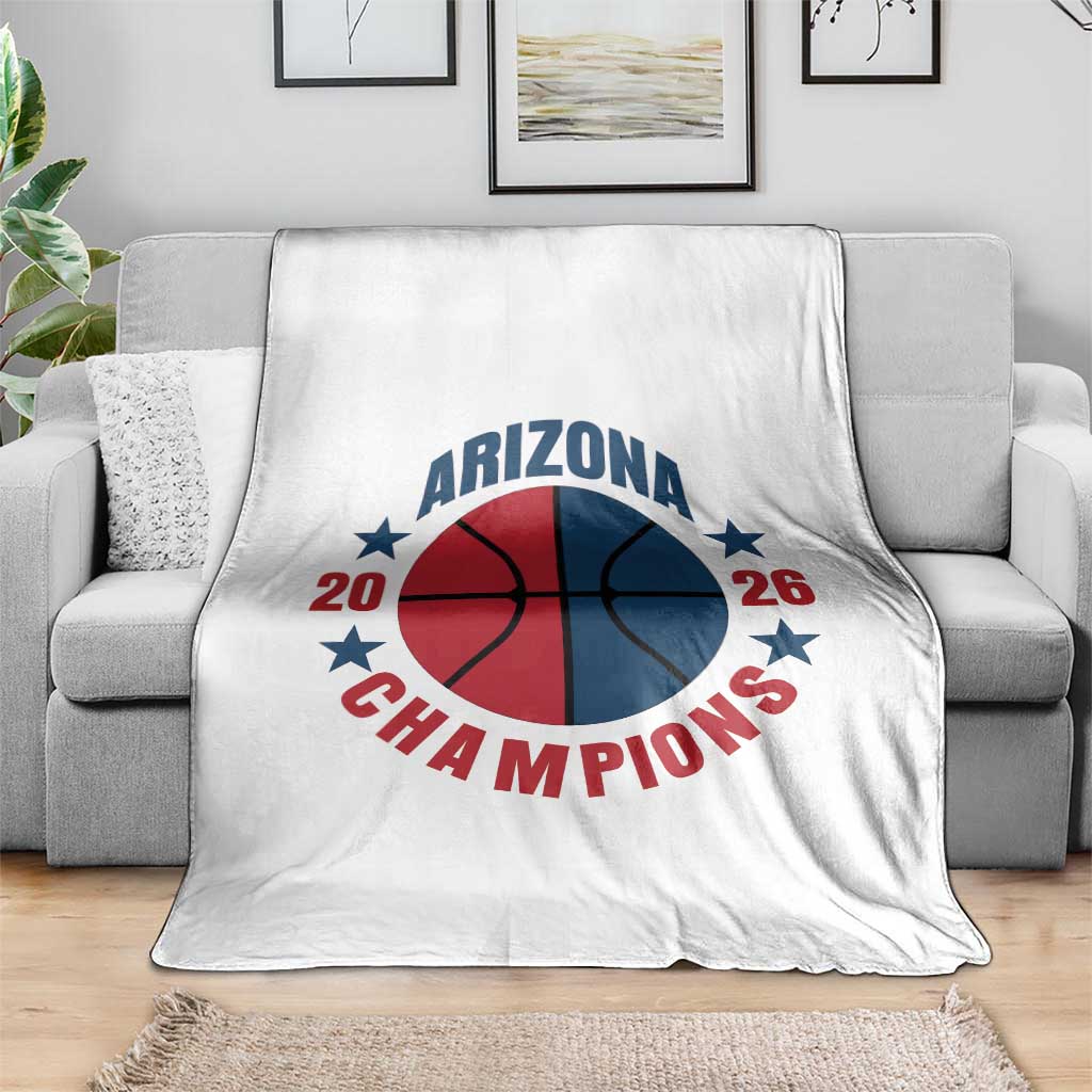 Arizona Champions Pride Throw Blanket Professional Basketball Fan Gift
