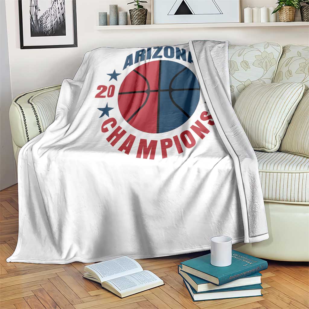 Arizona Champions Pride Throw Blanket Professional Basketball Fan Gift