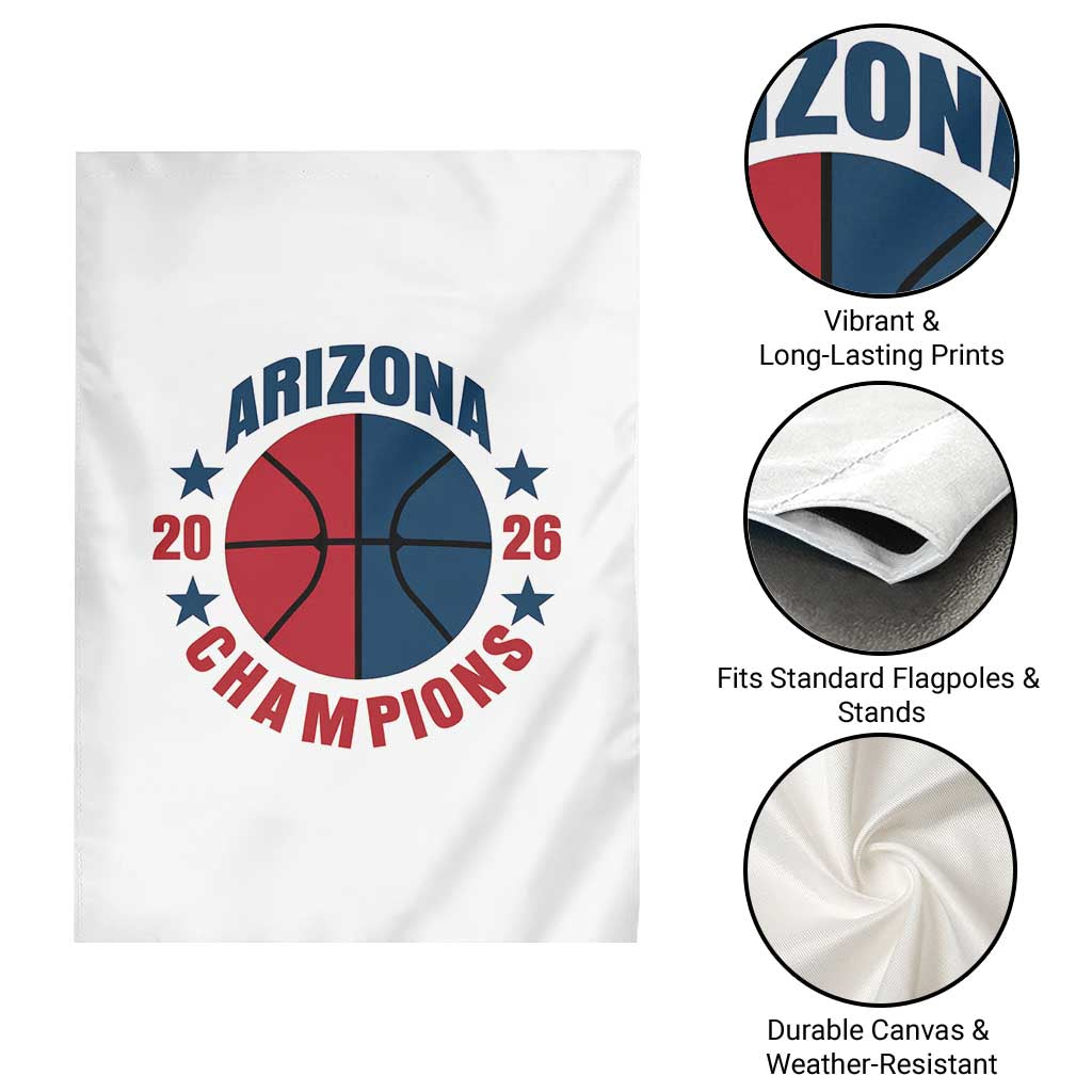 Arizona Champions Pride Garden Flag Professional Basketball Fan Gift