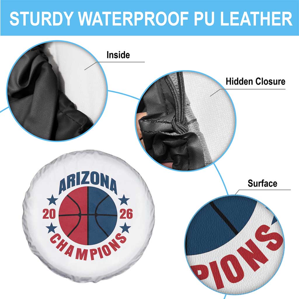 Arizona Champions Pride Spare Tire Cover Professional Basketball Fan Gift