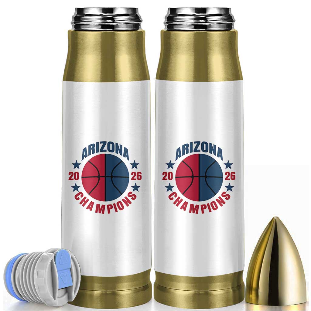 Arizona Champions Pride Bullet Tumbler Professional Basketball Fan Gift
