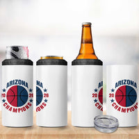 Arizona Champions Pride 4 in 1 Can Cooler Tumbler Professional Basketball Fan Gift